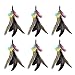 Highland Farms Select Handmade Natural Feather Cat Toy Dah Bird Refills Interactive Cat and Kitten Toy 6 Pack - Image 3