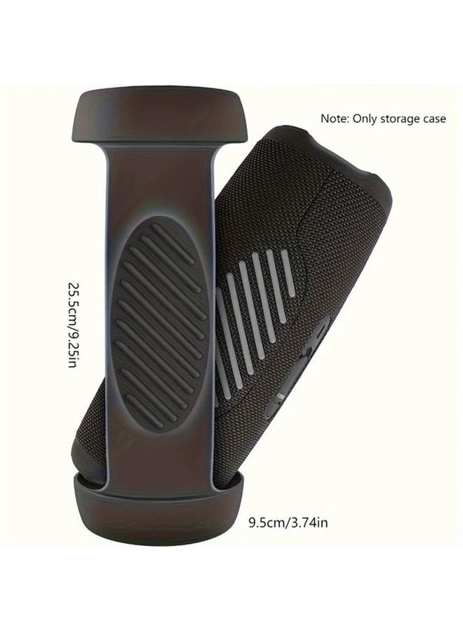 JBL Charge 5 Speaker Case Black Protective Pouch with Adjustable Shoulder Strap - Image 3