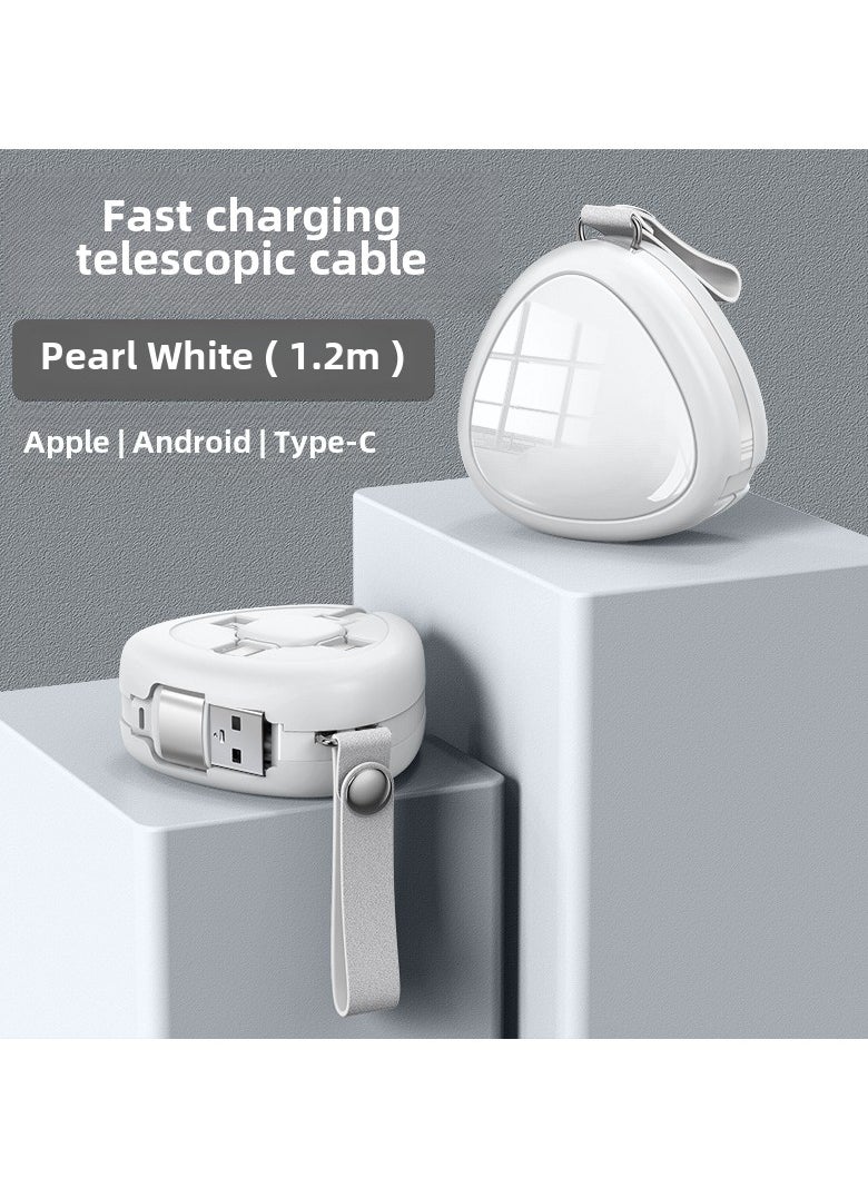 Super Fast Mobile Wireless Charger and Telescopic 3-in-1 Charging Cable  - Image 1