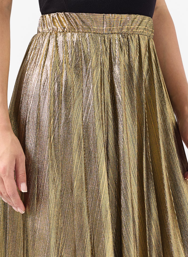 ONLY Onlsikka Foil Plisse Skirt - Image 4