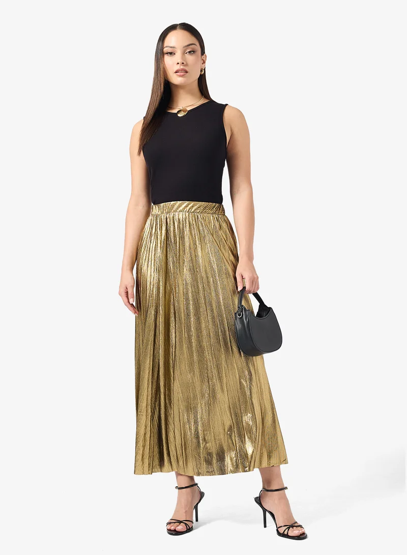 ONLY Onlsikka Foil Plisse Skirt