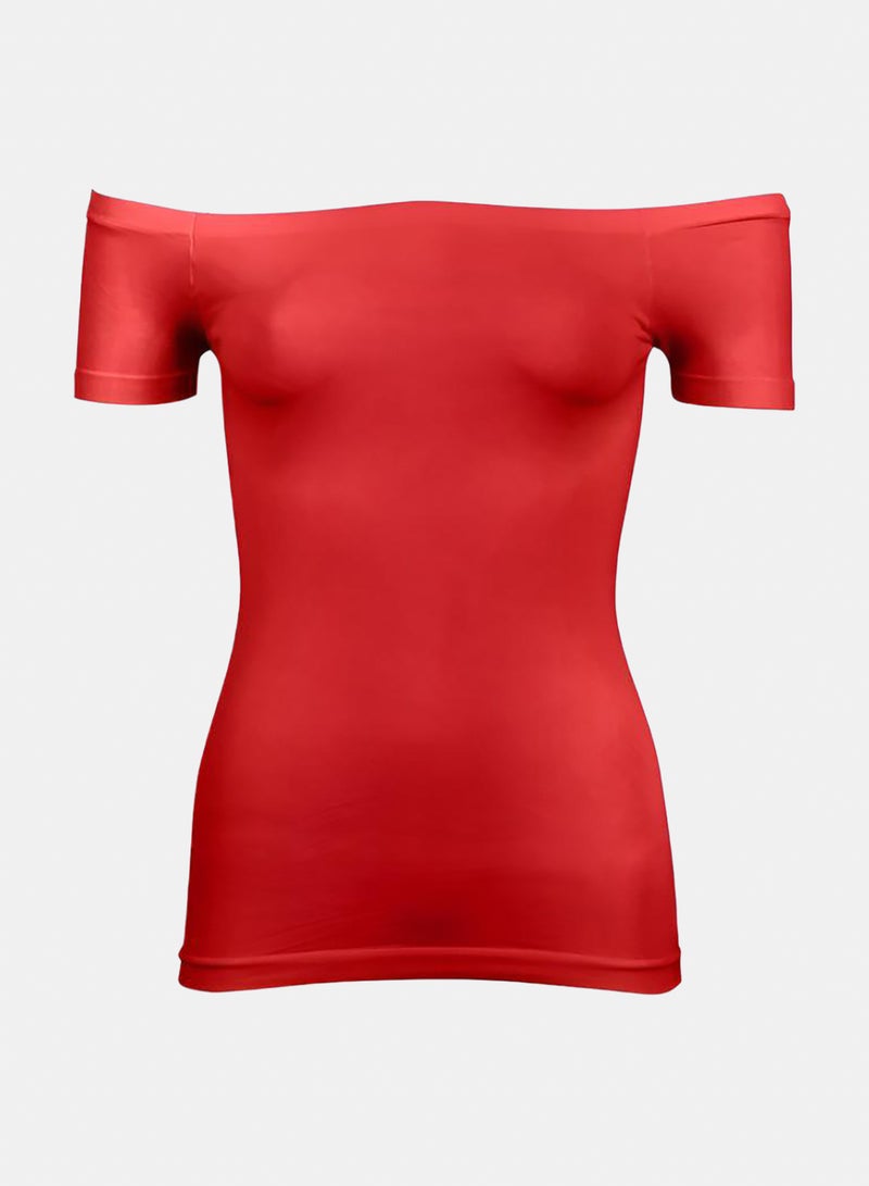Silvy Lycra Nancy Half Sleeves Off Shoulder Top - Image 1