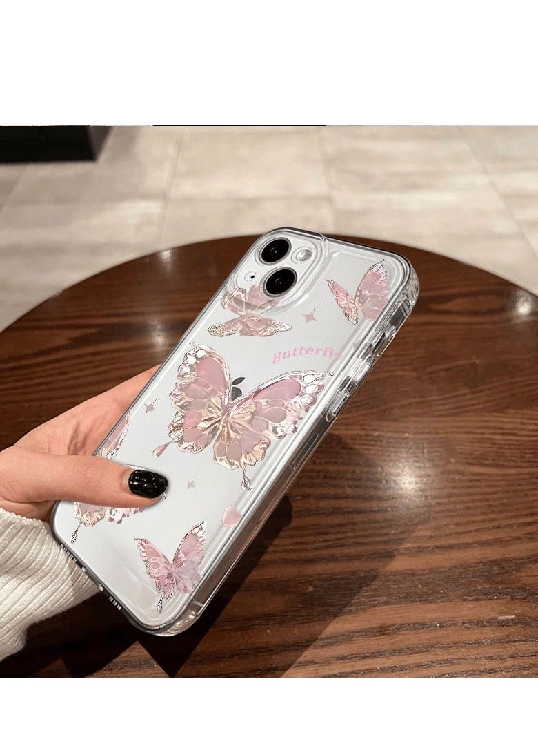 جراب بتصميم فراشة معدنية لهاتف iPhone 16 Pro Max - أنيق، مقاوم للصدمات، وذو تصميم نحيف - Image 5