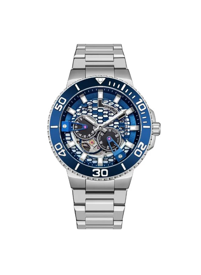 BEVERLY HILLS POLO CLUB BEVERLY HILLS POLO CLUB BP3702X.390 Men's Automatic Multifunction Display Watch & Metal Strap Silver