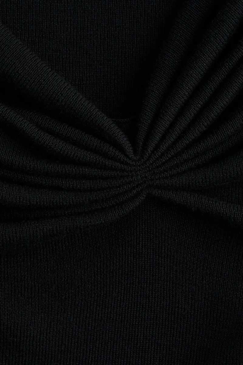 H&M Draped viscose-blend top