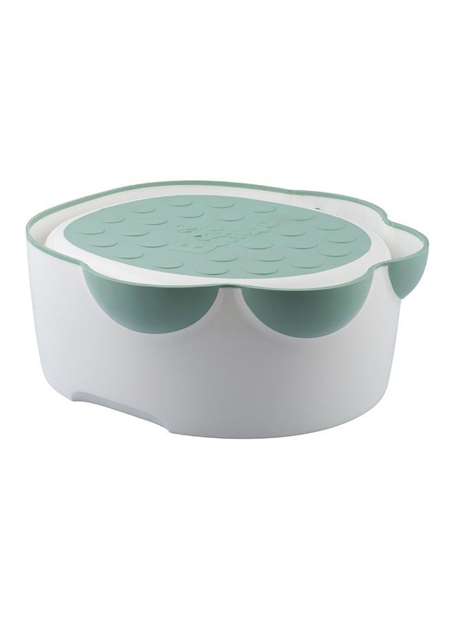 Bumbo Step ‘N Potty - Hemlock, Soft And Comfortable, Non-Slip, Removable Cup & Stow Away Lid, Ideal For Toddlers From 18 Months - Image 1