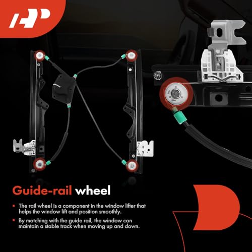 A-Premium Electric Power Window Regulator Without Motor Compatible with Nissan Sentra 2007 2008 2009 2010 2011 2012 Sedan Front Left Driver Side - Image 5