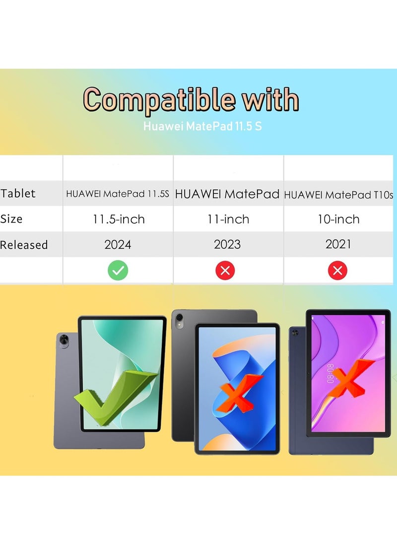 General The children's case is compatible with Huawei MatePad 11.5 S 2024, shockproof silicone cute cartoon melody set with handle bracket, shoulder strap  - Image 2