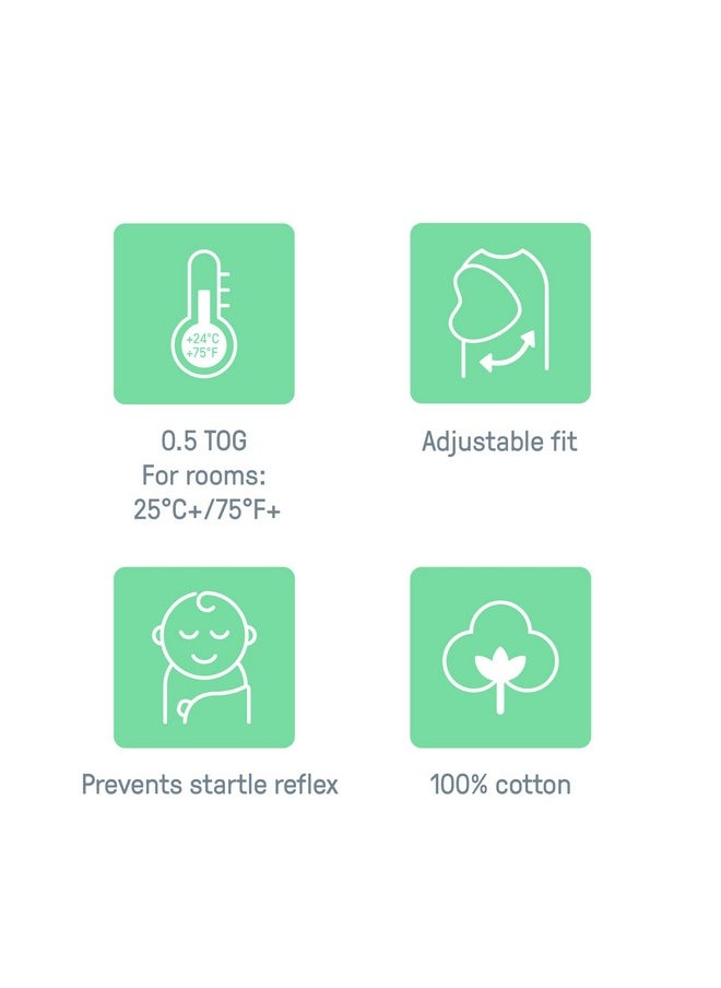 SwaddleMe - Swaddleme Monogram Collection Swaddle, 3-Pack, For Ages 0-3 Months - Rising Sun - Image 1