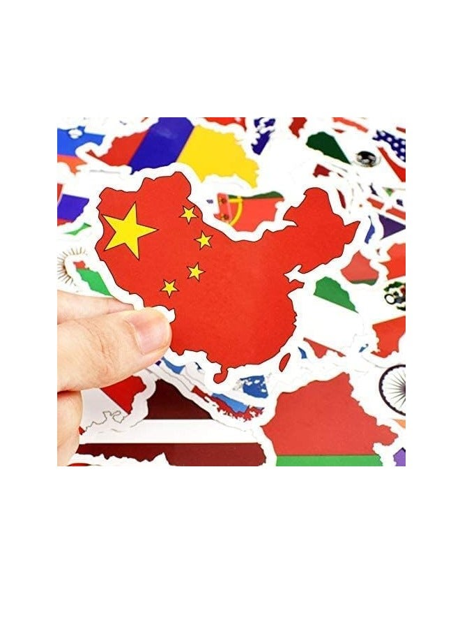 ملصقات العلم الوطني لجهاز الكمبيوتر المحمول (50 قطعة)، هدية للمراهقين والبالغين، ملصقات علم العالم المقاومة للماء لخزانة المياه، هيدروفلاس، ملصقات علم البلاد للفيديو، السيارة، الهاتف - Image 2