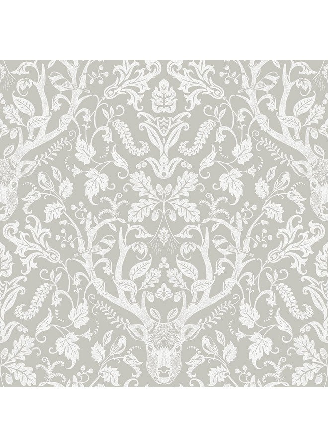 نو وولبيبر ورق حائط رمادي داكن الهروب إلى الغابة، قابل للتقشير واللصق - Image 1