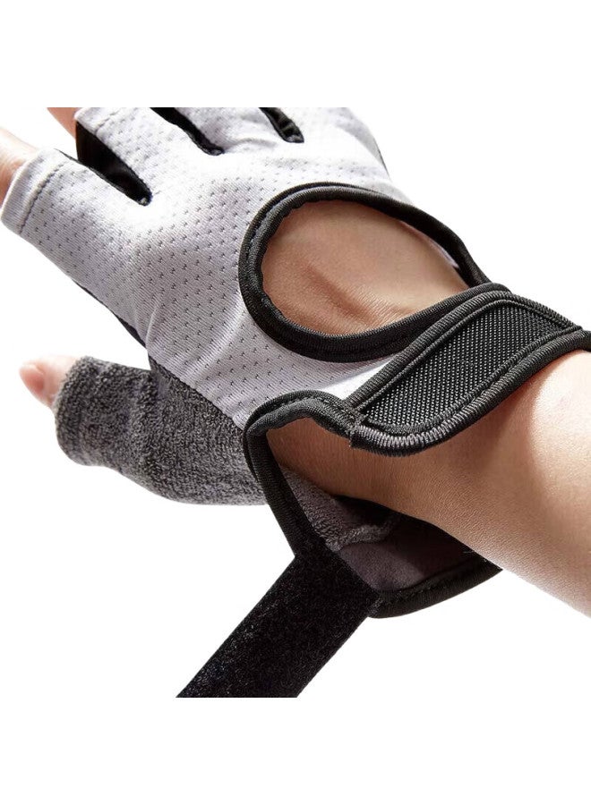 Keep Fitness Gloves For Men With 3D Palm Pads, Dumbbell And Equipment Wrist Guards, Strength Training Wear-Resistant Non-Slip, Carbon Gray L - Image 1