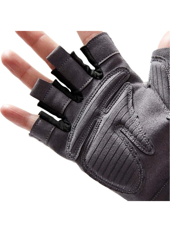 Keep Fitness Gloves For Men With 3D Palm Pads, Dumbbell And Equipment Wrist Guards, Strength Training Wear-Resistant Non-Slip, Carbon Gray L - Image 3