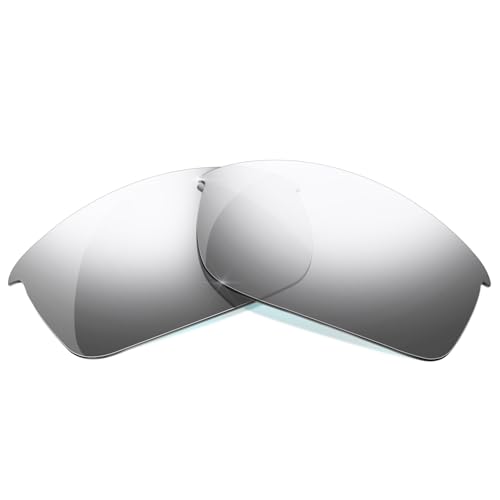 HiCycle2 Replacement Sunglass Lenses for Oakley Flak Jacket Sunglasses Mirror Polarized -Multi Options (Silver) - Image 2