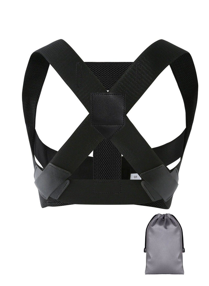 Hunchback Correction Belt, Posture Corrector for Women, Adjustable Breathable Back Straightener for Posture Hunchback Support and Providing Pain Relief from Neck, Shoulder, and Upper, M - Image 1