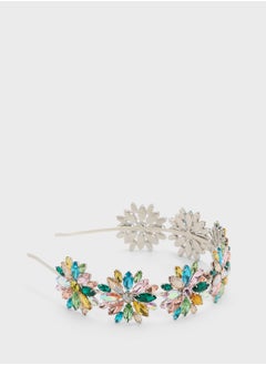 Ella Limited Edition Multicolor Jeweled Floral Headband  - Image 1