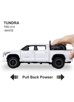 Swift Tundra Truck Toys Off Road Pickup Toy Trucks for Boys, Diecast Metal Big Trucks with Light and Sound Pull Back Model Cars Birthday Gift for Kids  - Image 2
