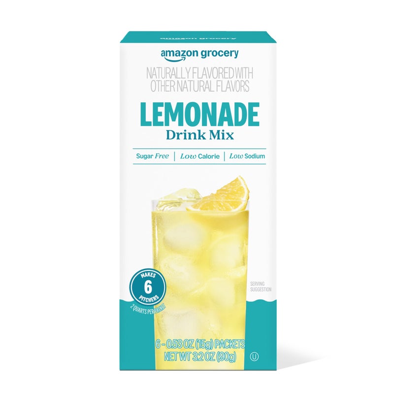 Amazon Grocery, Lemonade Drink Mix Singles, 0.53 Oz (Previously Happy Belly, Packaging May Vary) - Image 1
