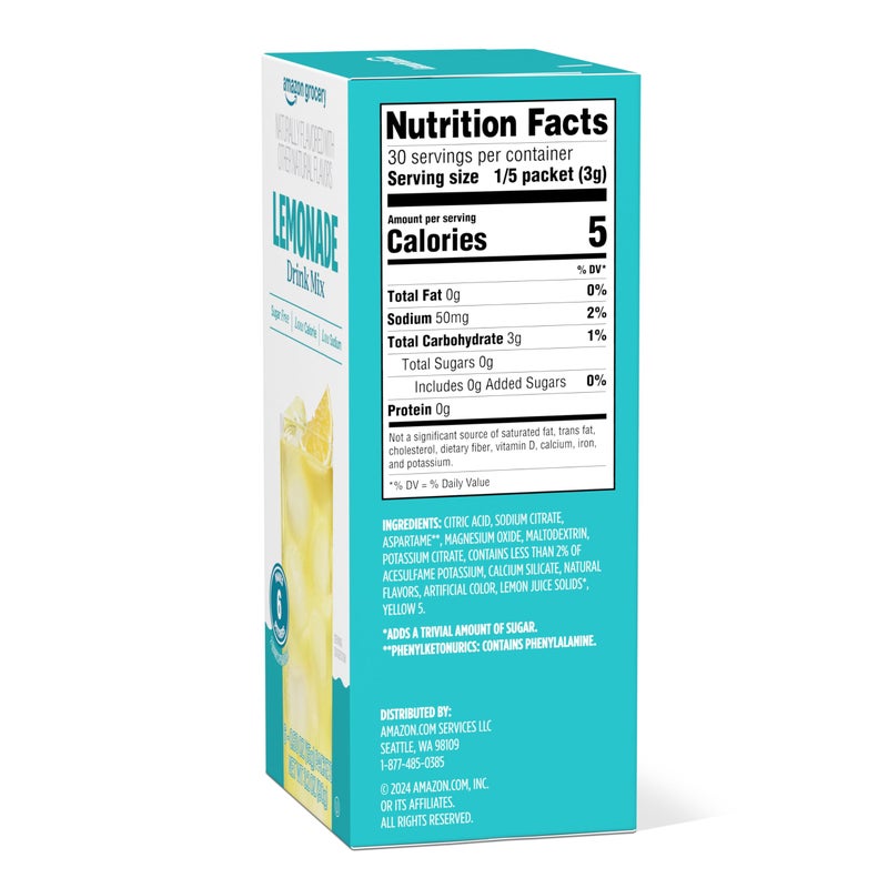 Amazon Grocery, Lemonade Drink Mix Singles, 0.53 Oz (Previously Happy Belly, Packaging May Vary) - Image 5