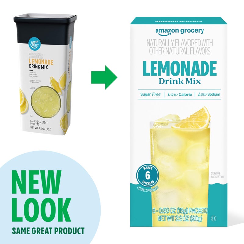 Amazon Grocery, Lemonade Drink Mix Singles, 0.53 Oz (Previously Happy Belly, Packaging May Vary) - Image 2