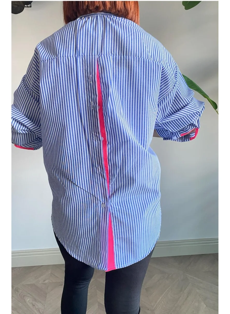 ديد كولكشن Women's Striped Neon Striped Shirt