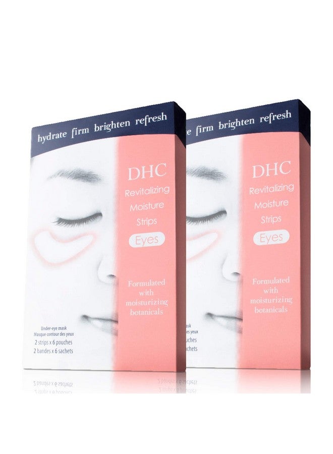 DHC Revitalizing Moisture Strips: Eyes, Gel Strip Masks, 6 Applications Each 6 Count (Pack of 2) - Image 1