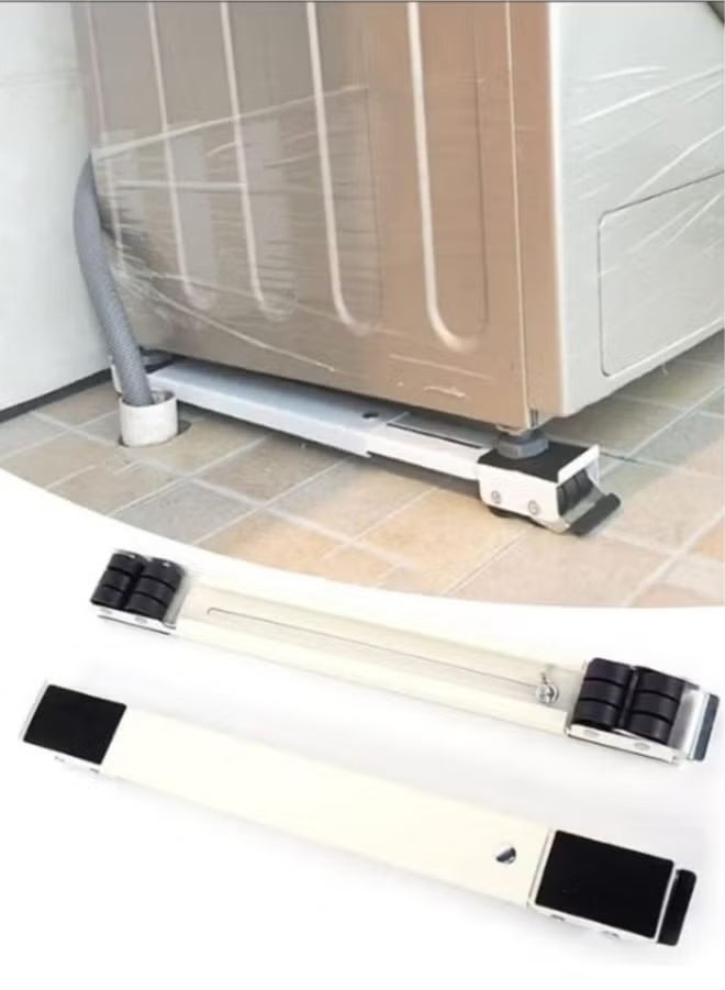 Washing Machine Base Stand Movable Multi Functional Furniture Dolly Base For Washing Machine Dryer Refrigerator Applianc Multicolour 18*2*1.5cm - Image 1