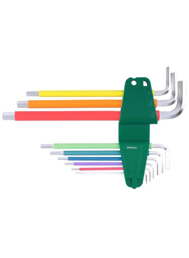 Sata 09103ch Rainbow Series 9-piece Extra-long Hex Key Wrench Set - Image 3