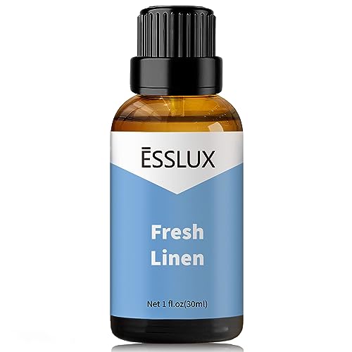 ESSLUX Fresh Linen Fragrance Oil ESSLUX Aromatherapy Essential Clean Scented Oils for Diffuser Massage Soap Candle Making Scents Perfume Home Fragrance 30 ml - Image 1