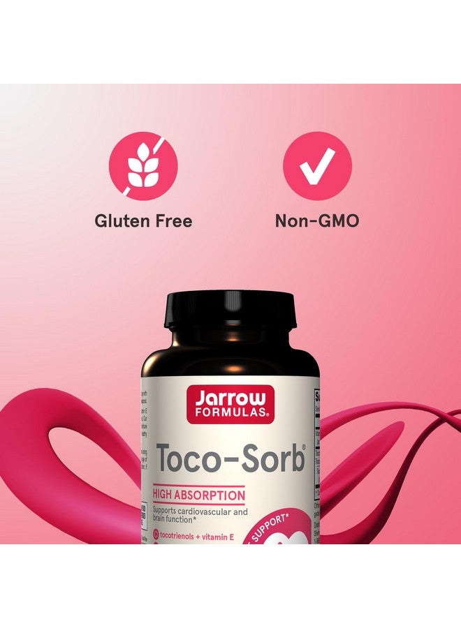 Jarrow Formulas® Toco-Sorb Cardiovascular Health and Brain Function Support, High Absorption Formula, Tocotrienol-Tocopherol Complex and Vitamin E, 60 Softgels, 30 Day Supply - Image 4