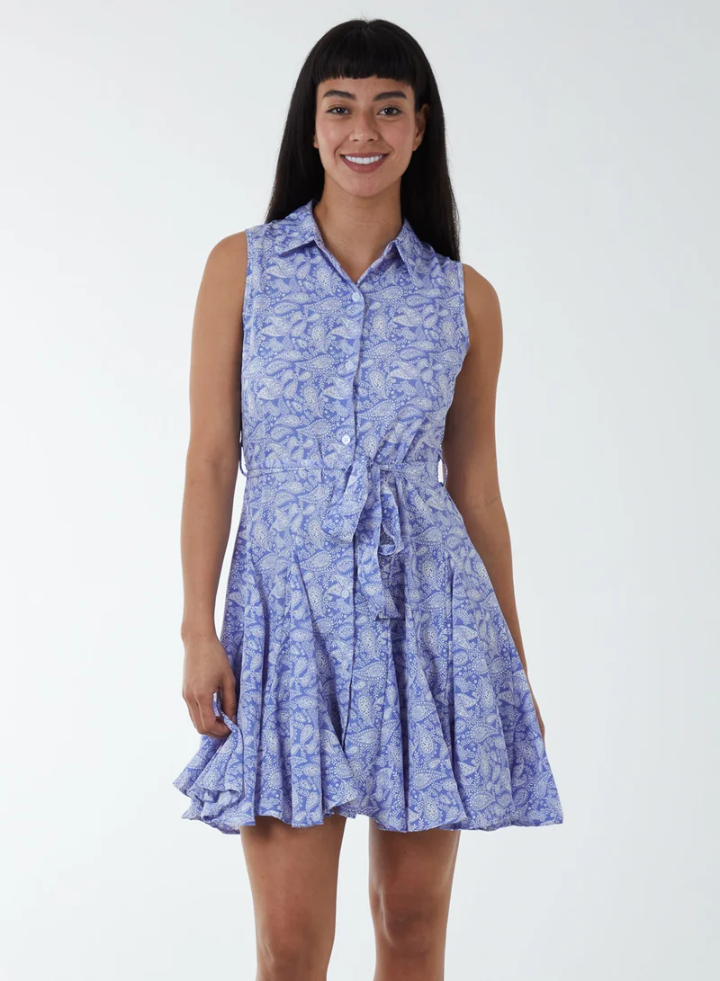 Blue Vanilla Sleeveless Mini Dress