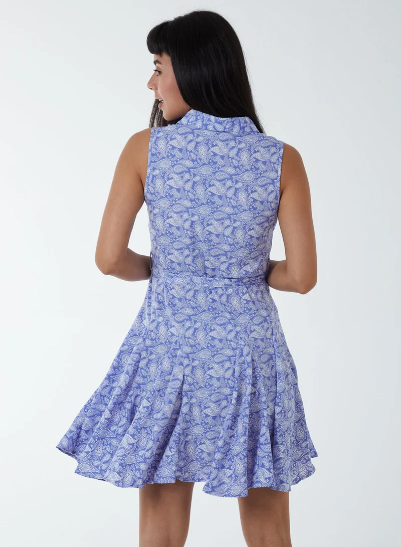 Blue Vanilla Sleeveless Mini Dress