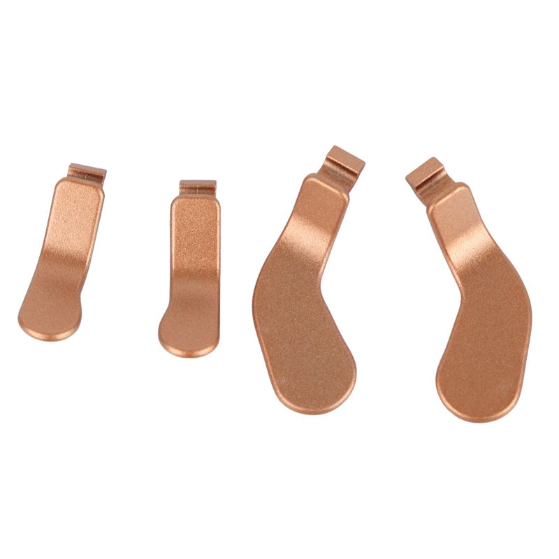 Metal Paddles 4-Piece Stainless Steel Set for Xbox One Elite Wireless Controller Series 2 - Interchangeable Gold Paddles with Simple No-Tool Replacement for Enhanced Gaming Control - Image 1