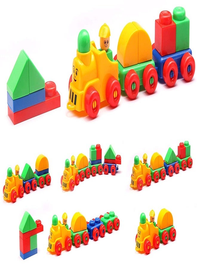 Nabhya Tu-Tu-Tu Train Blocks Puzzle Early Learning Educational Toy for Kids Age 2 to 5 - Image 1