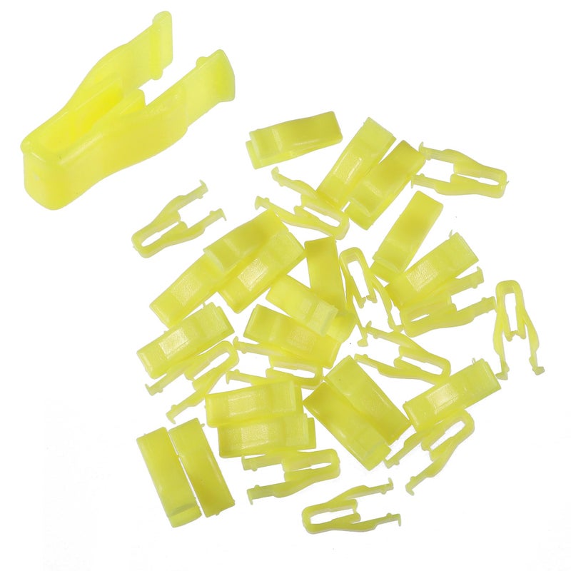 ACROPIX Interior Trim Console Dash Panel Switch Bezel Door Side Trunk Plastic Retainer Fitting Fastener Clip Fit for Toyota for Lexus for Scion and More Cars Pack of 30 Yellow