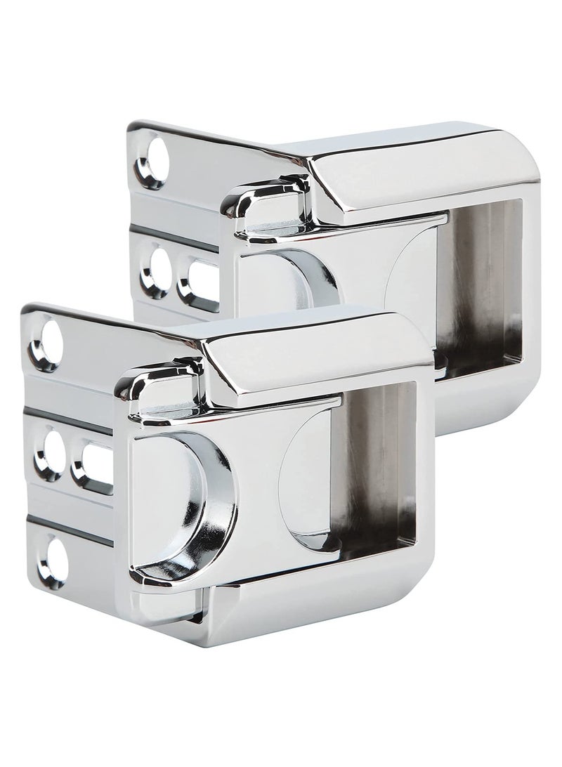 SYOSI High Security Door Locks, Easy Install Apartment Door Lock Security Devices, Safety Door Latchs for Inswinging Door, Silver, 2 PCS - Image 1