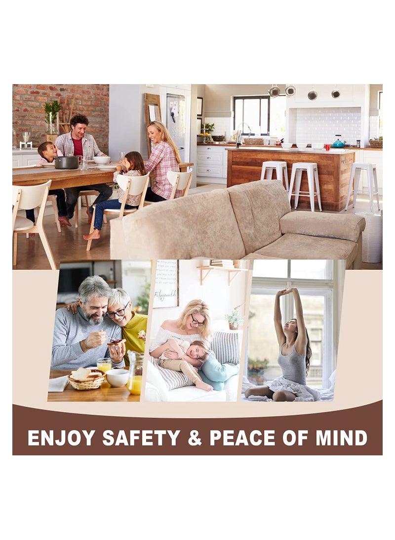 SYOSI High Security Door Locks, Easy Install Apartment Door Lock Security Devices, Safety Door Latchs for Inswinging Door, Silver, 2 PCS - Image 5