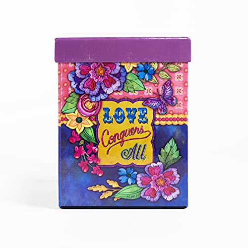 Divinity Boutique Inspirational Stoneware Mug, Love Conquers, Multicolor - Image 4