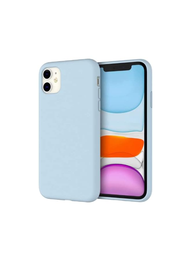 Jetech Silicone Case for iPhone 11 (2019) 6.1-Inch, Silky-Soft Touch Full-Body Protective Case, Shockproof Cover with Microfiber Lining (Blue) - Image 2