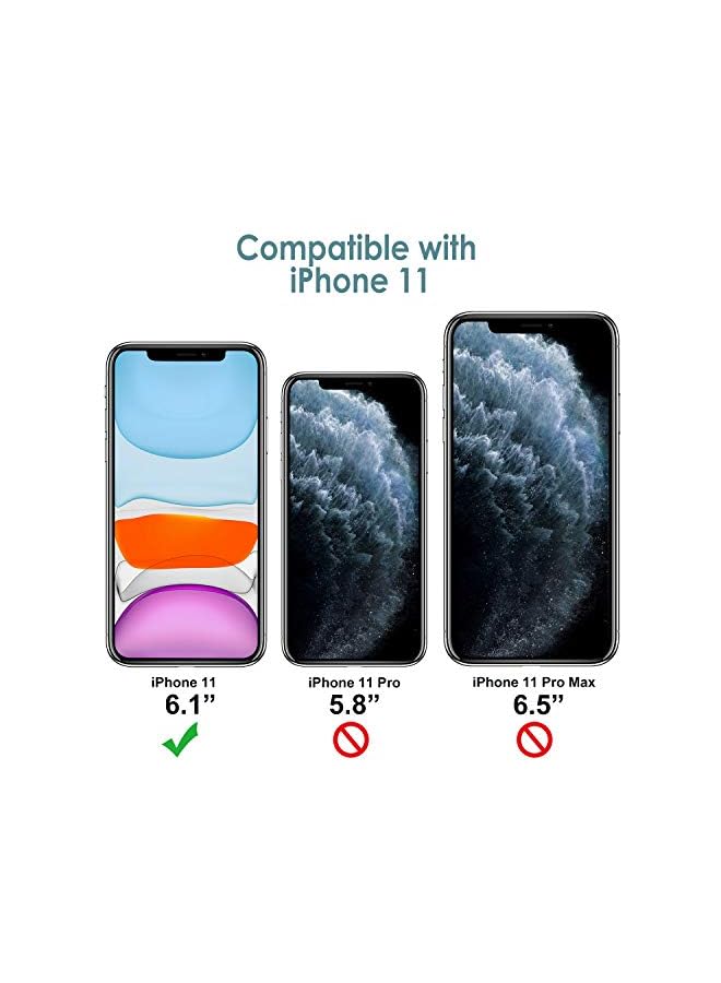 Jetech Silicone Case for iPhone 11 (2019) 6.1-Inch, Silky-Soft Touch Full-Body Protective Case, Shockproof Cover with Microfiber Lining (Blue) - Image 3