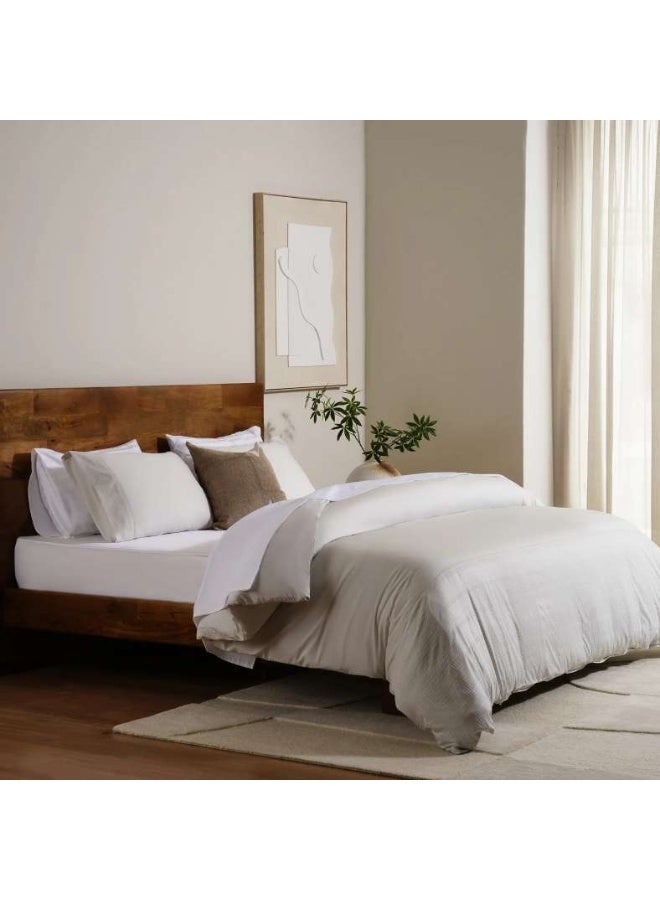Pan Home Elegance 3-Piece Duvet Cover Set 260x220cm - Pale Blue - Image 1