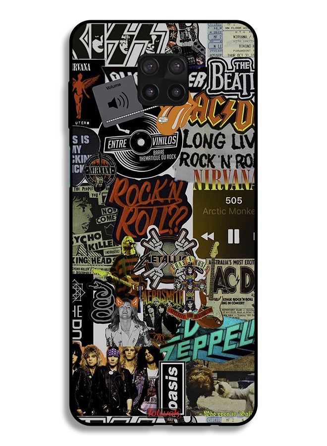 Tolwak Xiaomi Redmi Note 9 Pro Protective Case Cover Long Live Rock N Roll - Image 2