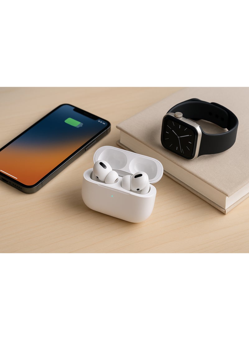 Jnuobi سماعات أذن لاسلكية حقيقية مع Bluetooth V5.0، إلغاء الضوضاء النشط، صوت بيس ثقيل وتحكم باللمس – ZL-50 - Image 5