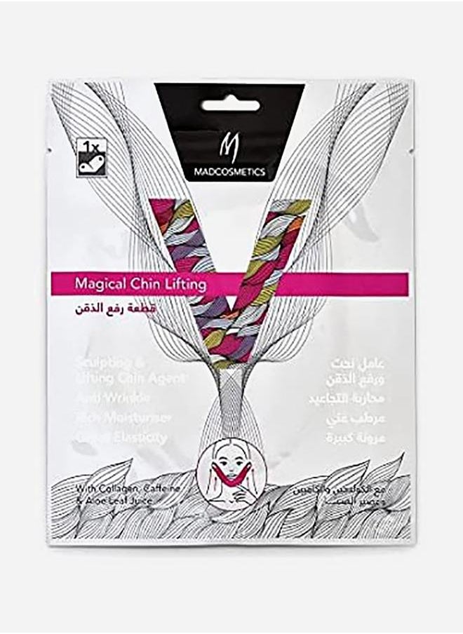 ماد كوزمتيكس قطعة رفع الذقن بخلاصة الكولاجين، الكافيين وعصير الصبار 