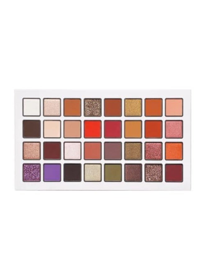 SHOPAAREL Highly Pigmented Long Lasting Blendable Eye Makeup Pallet Ultra Matte to Stunning Shimmer & Glitter Powder Black Magic (32 Color Eyeshadow) - Image 1