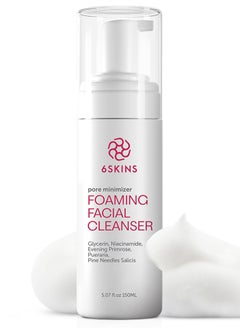 Pore Minimizer Foaming Facial Cleanser | Exfoliating Face Wash with Anti Sebum P, Gentle Hydrating Korean Face Wash with Niacinamide, Evening Primrose - For All Skin Types 5.07