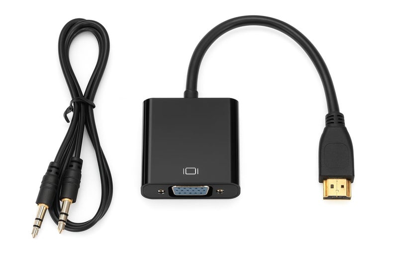 Mini HDMI to VGA Adapter – Male to Female Video Converter Cable for Monitor and Projector - Image 2