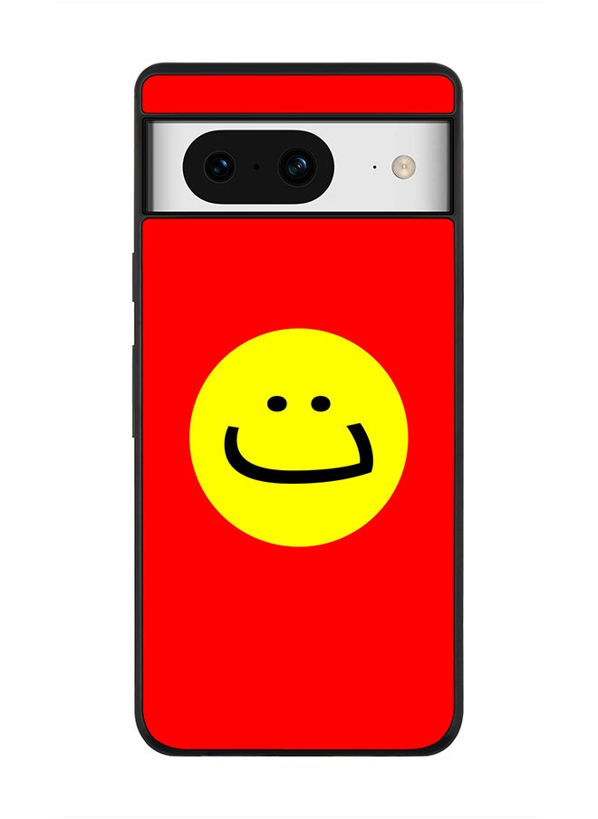 Stylizedd - Rugged Black Edge case for Google Pixel 8, Custom Slim fit Flexible Anti Drop Thin Phone Case Cover - Ta Smile - Image 1