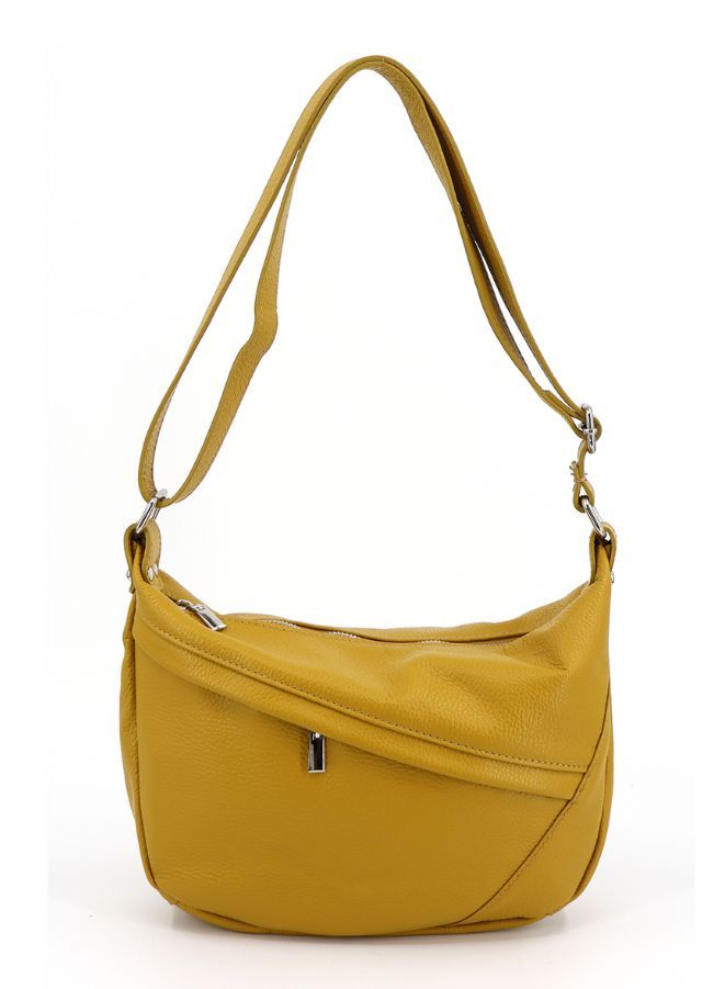 Galitzine Striking and Modern Mustard Cow Leather Women's Handbag - A Timeless Collection that matches your style statement - Image 2