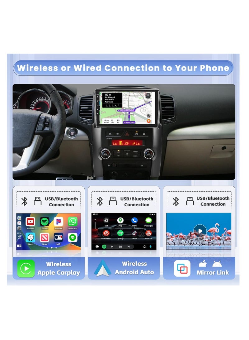 10.1" Android Car Stereo for Kia Sorento 2009-2012, 8-Core 4+64GB, Wireless Carplay/Android Auto, IPS Touchscreen, GPS, WiFi, 32EQ DSP, Backup Camera - Image 4